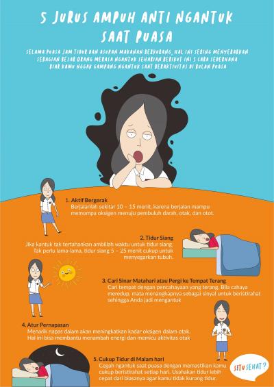 5 Jurus Ampuh Anti Ngantuk Sat Puasa