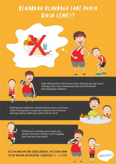 Benarkah Olahraga saat Puasa Bikin Lemes?