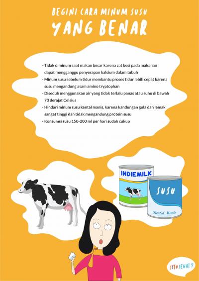 Begini Cara Minum Susu yang Benar
