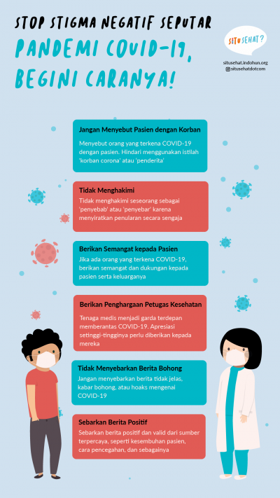 Stop Stigma Negatif Seputar COVID-19, Begini Caranya